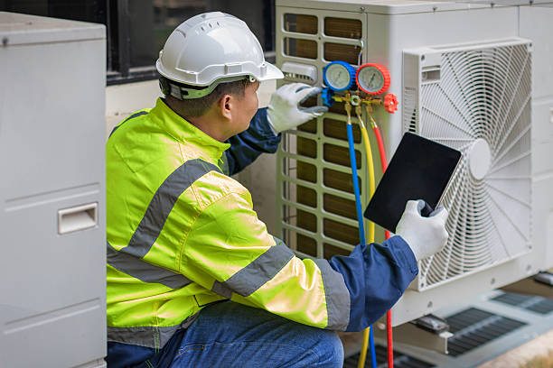 Professional Air Conditioning Repair technician working in Brookside, NJ